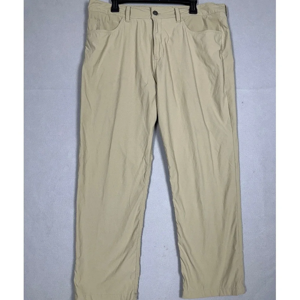 The North Face Pants Mens 38 Short Tan Hiking Outdoor Camping 5 Pocket Stretch